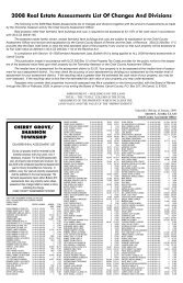 2008 Real Estate Assessments List Of Changes ... - Prairie Advocate