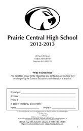 Student Handbook - Prairie Central CUSD