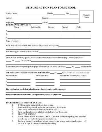 seizure plan template rocori area schools isd 750 seizure care plan student s seizure plan template rocori area schools isd 750 seizure care plan student s