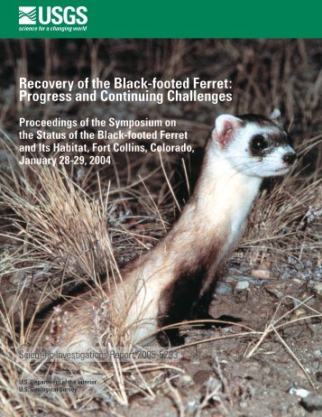 Recovery of the Black-footed Ferret - Prairie Wildlife Research