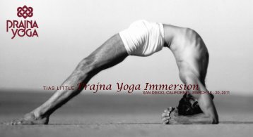 TIAS LITTLE Prajna Yoga Immersion