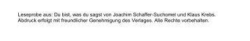 Du bist, was du sagst von Joachim Schaffer-Suchomel ... - PranaHaus