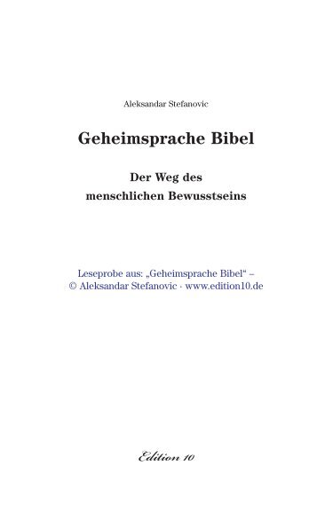 Geheimsprache Bibel - PranaHaus