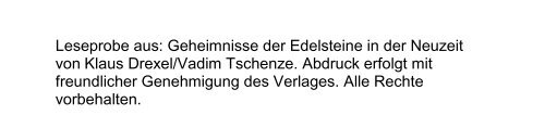 Leseprobe aus: Geheimnisse der Edelsteine in der ... - PranaHaus