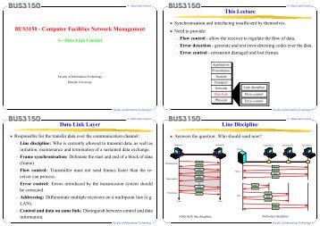 BUS3150 - Computer Facilities Network Management This Lecture ...