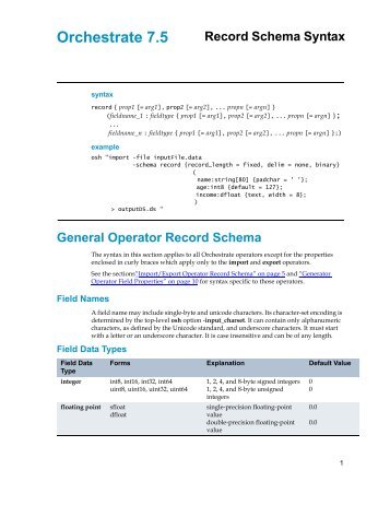 Import/Export Operator Record Schema - Pravin Shetty > Resume