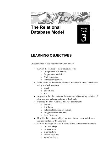 The Relational Database Model - The Relational Database Model Pravin Shetty Gt Resume 