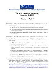 CSE3020 Network Technology Semester 2, 2003 - Pravin Shetty ...