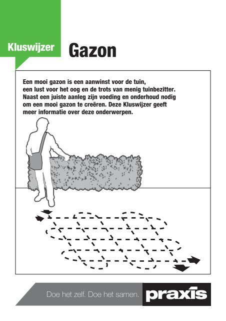 Kluswijzer 'Gazon' - Praxis