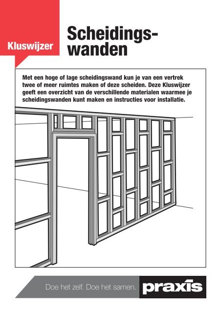 Aandringen Adviseur verdacht Kluswijzer 'Scheidingswanden' - Praxis