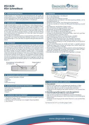 Gebrauchsanleitung fÃ¼r den RSV-Schnelltest - Praxisdienst