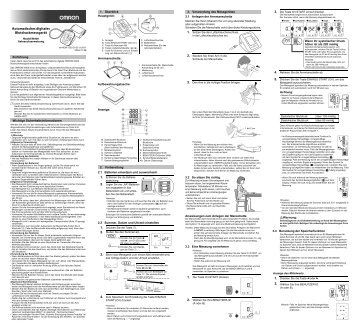 Bedienungsanleitung fÃ¼r das OMRON M400 - Praxisdienst