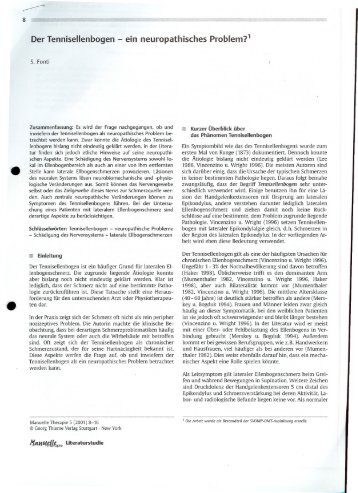 Fonti (2001) Tennisellebogen, ein neurop.Problem.pdf - Praxisteam ...