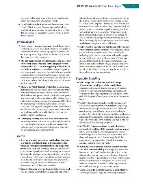 MEASURE Communication Final Report - Population Reference ...