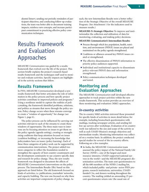 MEASURE Communication Final Report - Population Reference ...