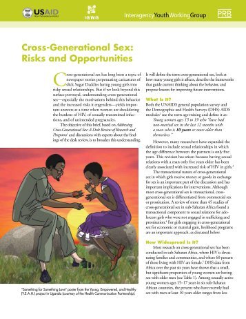 Cross-Generational Sex: Risks and Opportunities (brief) - IGWG
