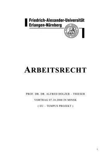 ARBEITSRECHT