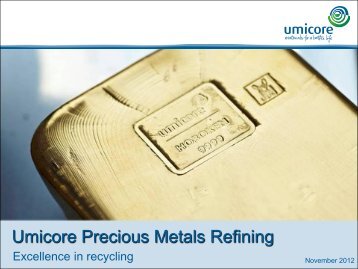 full screen - Umicore Precious Metals Refining