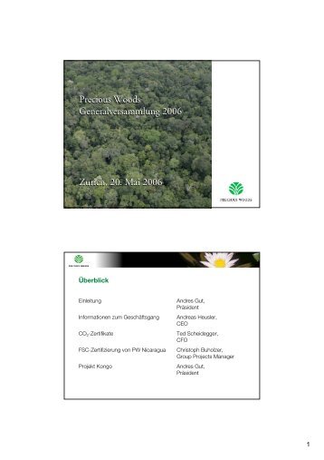 PrÃ¤sentation (PDF) - Precious Woods