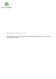 Protokoll (PDF) - Precious Woods