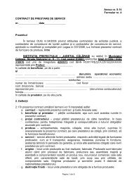 Formular contract - Prefectura JudeÅ£ului CÄlÄraÅi