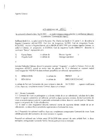 1) agreem rnodilicoreo - Institutia Prefectului - judetul Calarasi