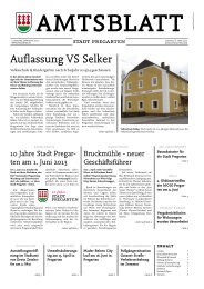 Amtsblatt Stadt Pregarten