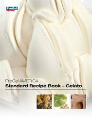 PreGel AMERICA Standard Recipe Book – Gelato