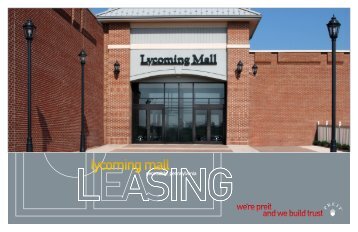 lycoming mall - Pennsylvania Real Estate Investment Trust