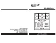 DP-DMX 20L User Manual - Elation Professional