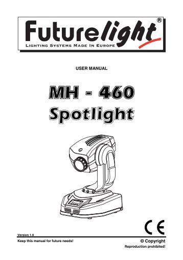 Futurelight phs 250 manual Futurelight phs 250 manual
