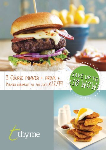 View Meal Deal menu - Premier Inn