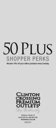 50 Plus - Premium Outlets
