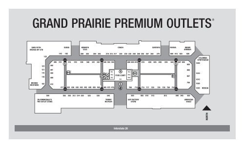 Download Printable Center Map. - Premium Outlets