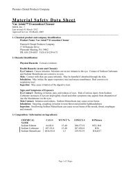 Material Safety Data Sheet - Premier Dental