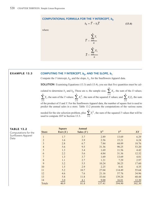 CHAPTER 13 Simple Linear Regression