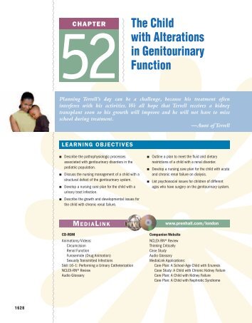 Chapter 52: The Child with Alterations in Genitourinary Function