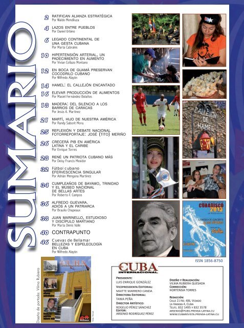 Revista Cuba Internacional - Prensa Latina