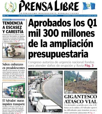 GIGANTESCO ATASCO VIAL - Prensa Libre