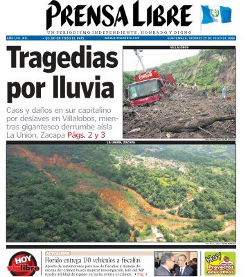 tras gigantesco derrumbe aísla La Unión, Zacapa ... - Prensa Libre