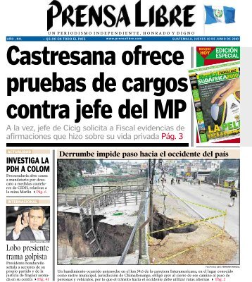 Lobo presiente trama golpista - Prensa Libre