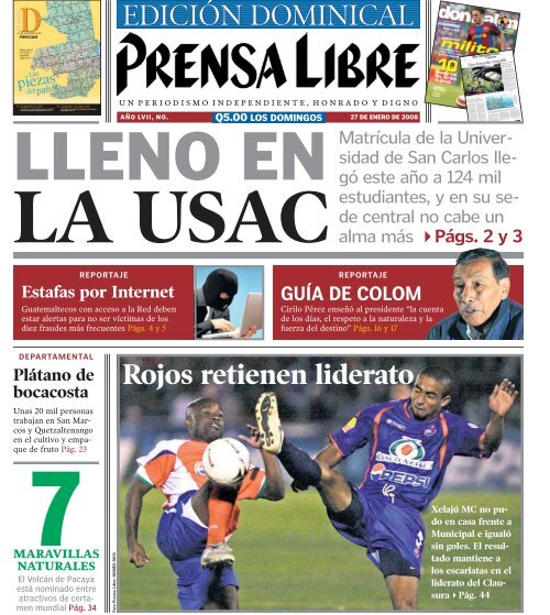 LA PRENSA  Diario - Fútbol Profesional Uruguayo / Nacional sin jugar  mantiene el liderazgo en el Clausura