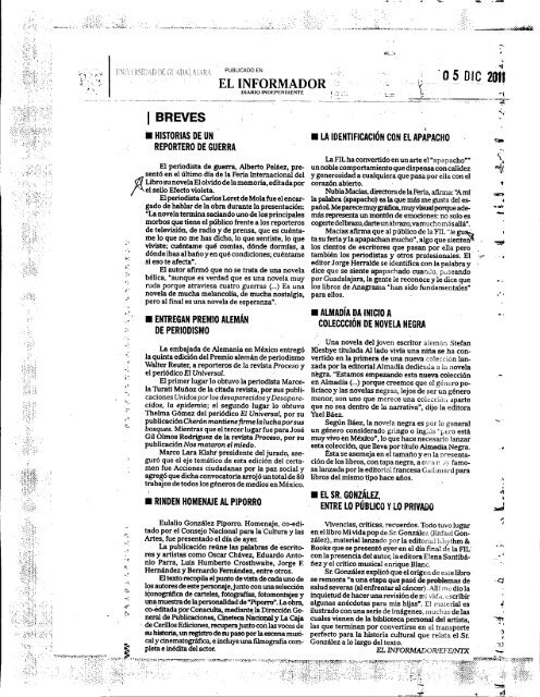 milenio - Prensa y Comunicaciones - Universidad de Guadalajara