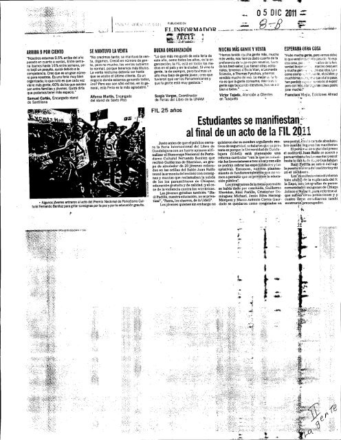 milenio - Prensa y Comunicaciones - Universidad de Guadalajara