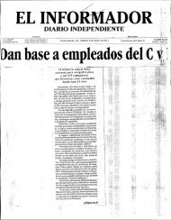 EL INFORMADOR - Prensa y Comunicaciones - Universidad de ...