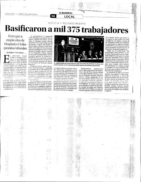 EL INFORMADOR - Prensa y Comunicaciones - Universidad de ...