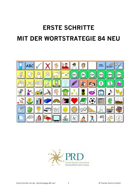 erste schritte mit der wortstrategie 84 neu - Prentke Romich GmbH