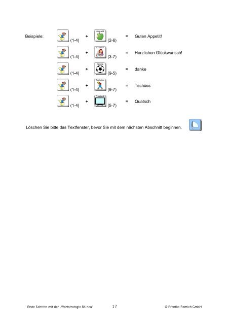 erste schritte mit der wortstrategie 84 neu - Prentke Romich GmbH