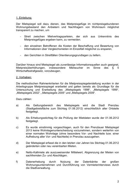 Anlage 2 zur DS 107/2012 Qualifizierter Prenzlauer ... - Stadt Prenzlau