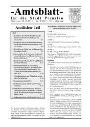 Amtsblatt 8-2012 - Stadt Prenzlau